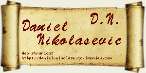 Daniel Nikolašević vizit kartica